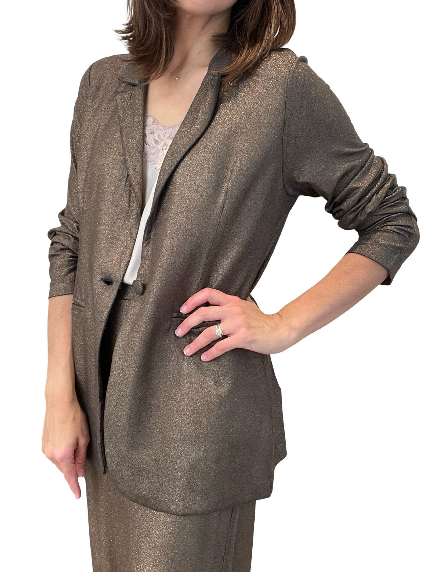 Blazer Majestic Filatures Lurex Boton
