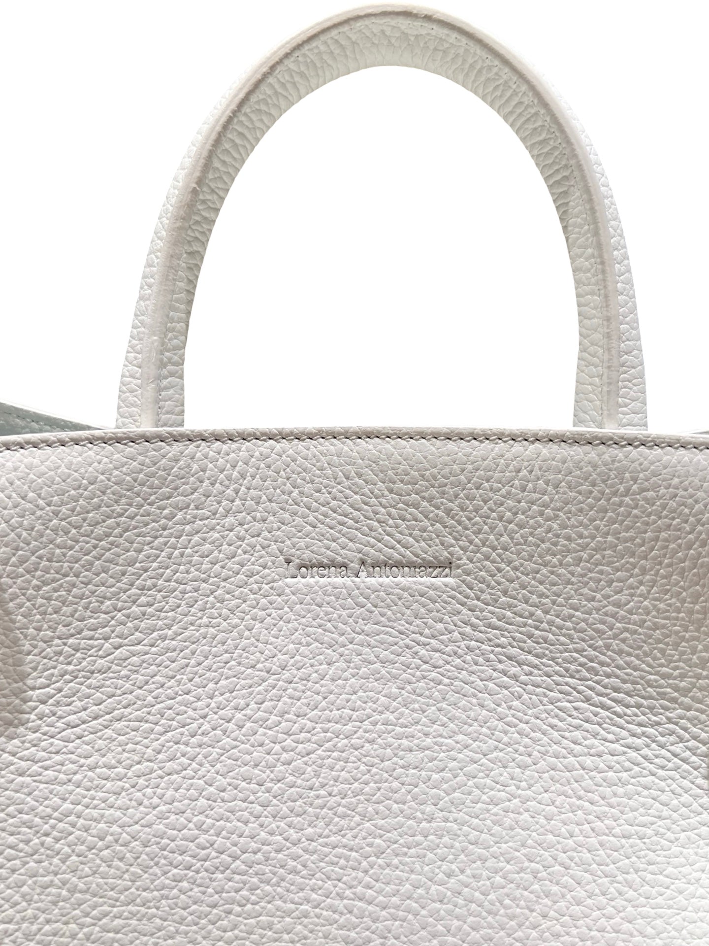 Bolso Lorena Antoniazzi Capazo Piel Blanco