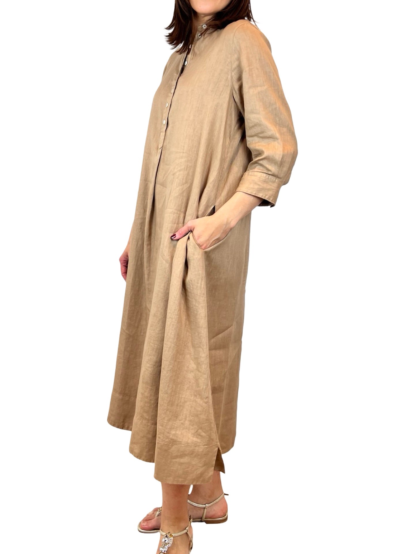 Vestido Rosso 35 Camisero Manga Francesa