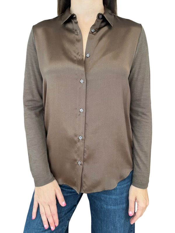 Whyci Milano Silk and Knit Shirt