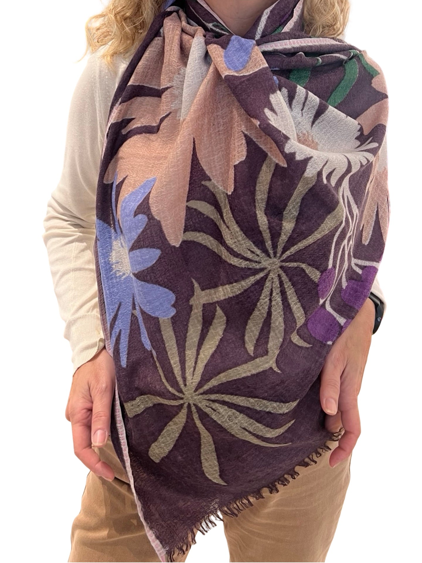 Bufanda Épice Flor Gigante