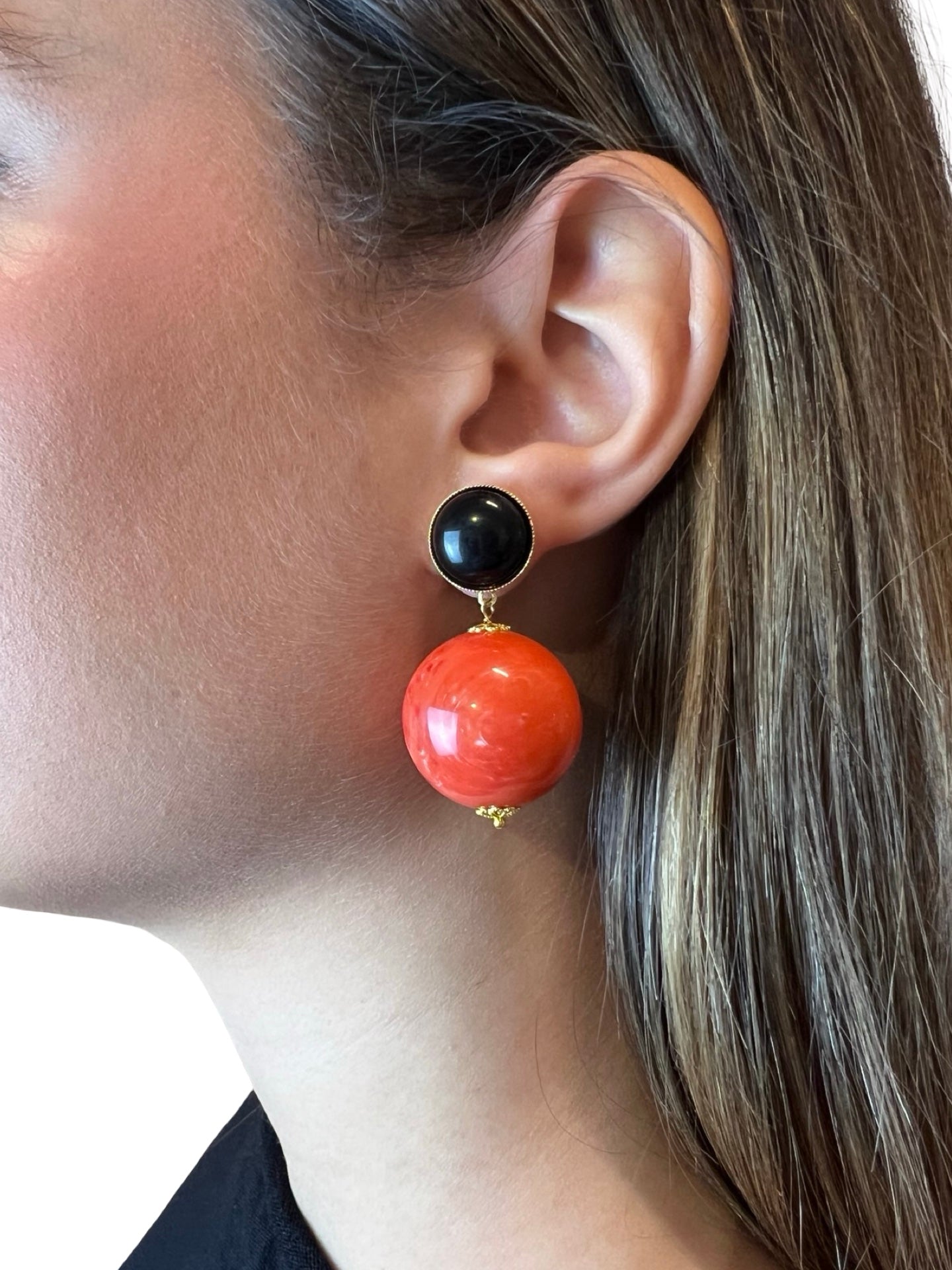 Pendientes Fabrizio Marcantelli Bola Coral