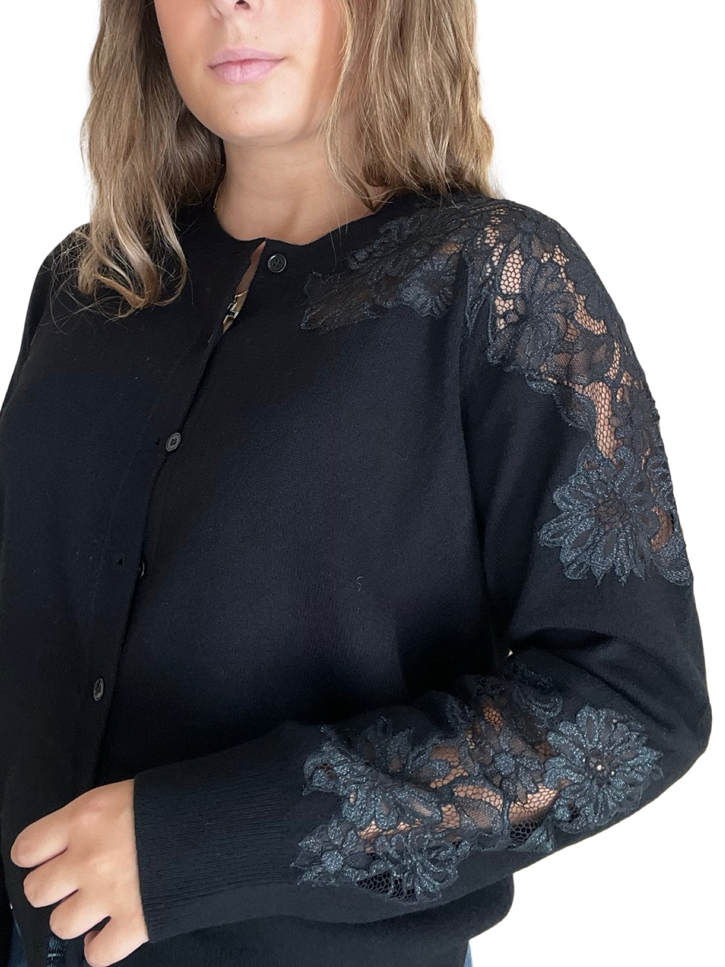 Livian cardigan conti embroidery side