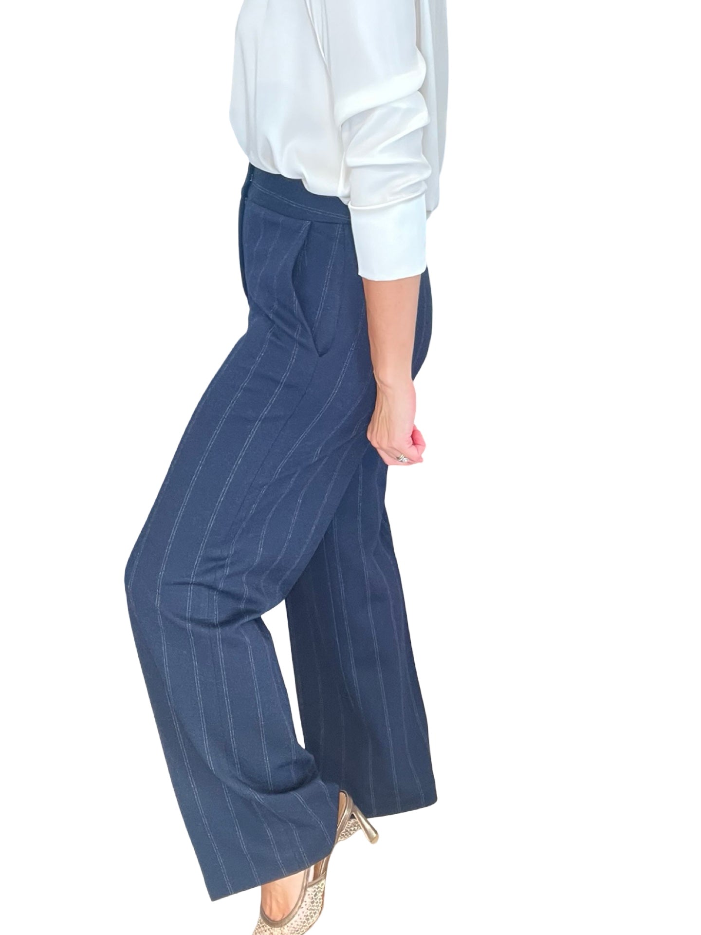 Pantalon à larges rayures Agoefilo