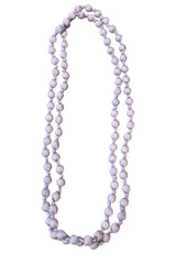 Il Baco Da Seta Lilac Silk Ball Necklace
