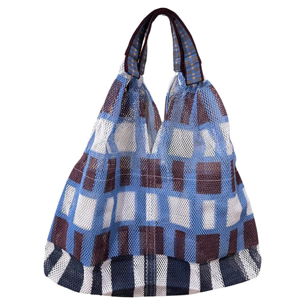Epice Udaipur Medium Blue Checkered Bag