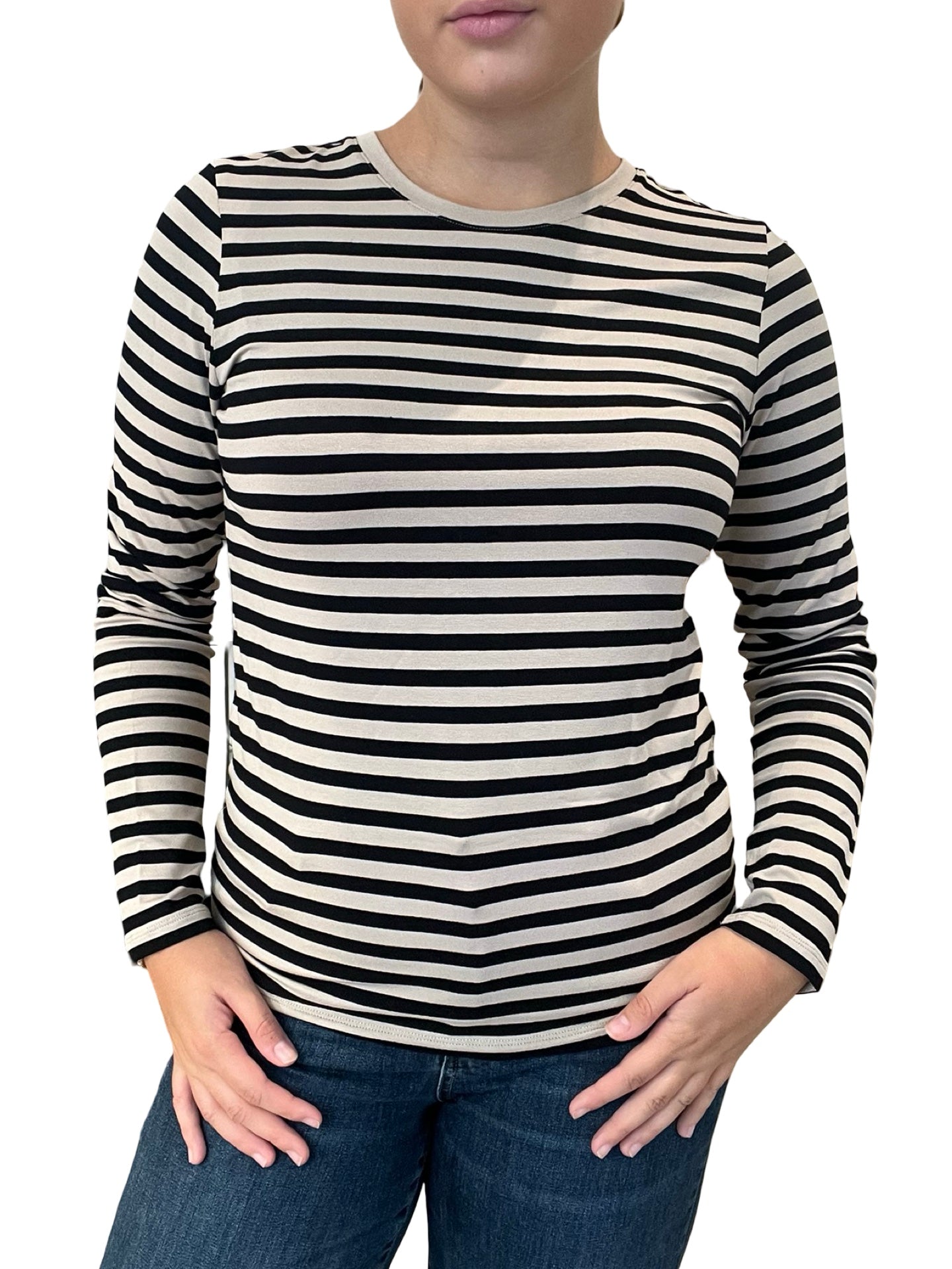 T-shirt rayé Majestic Filatures