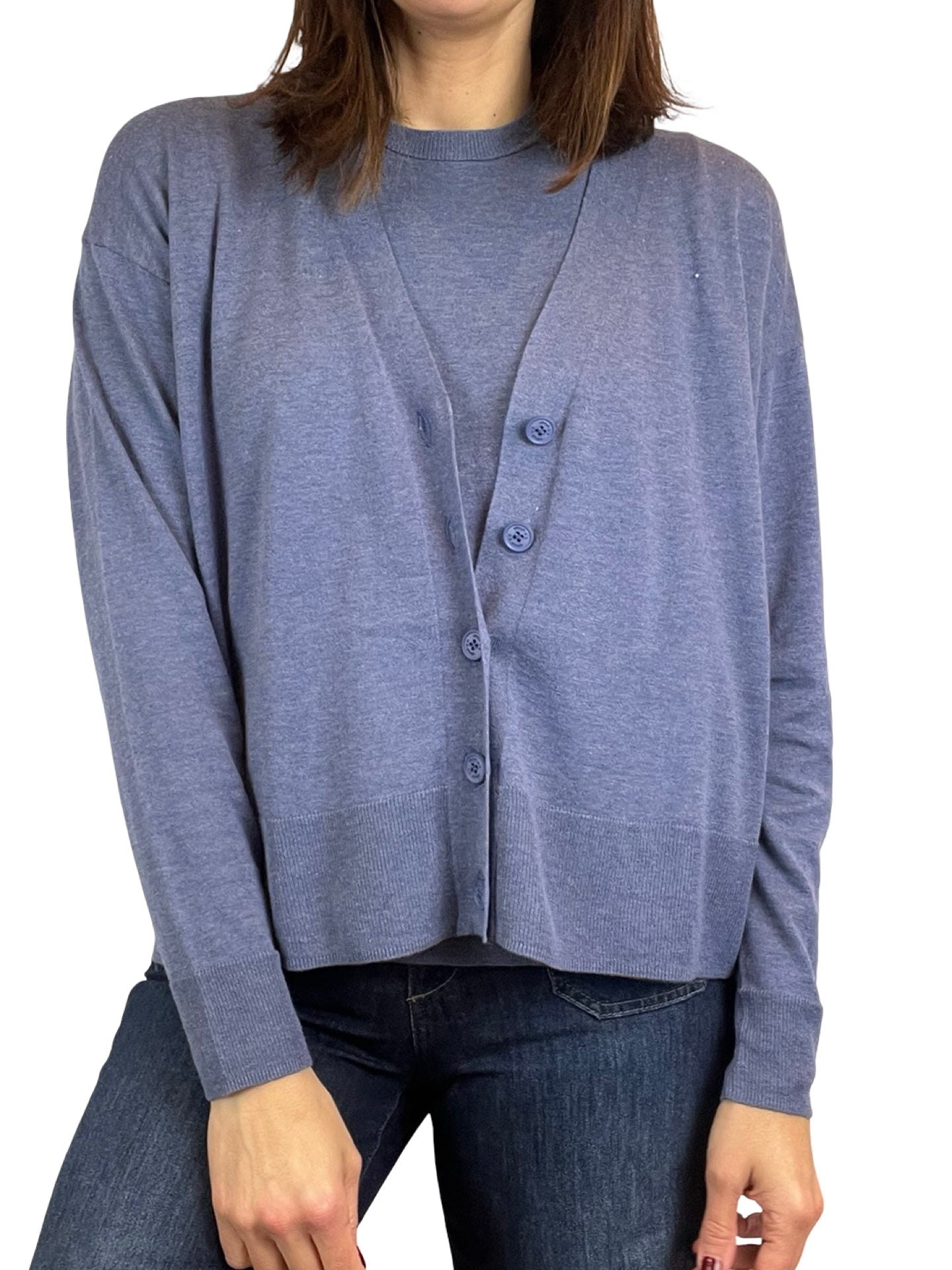 Cardigan Ct Plage Ancho Bolsillos