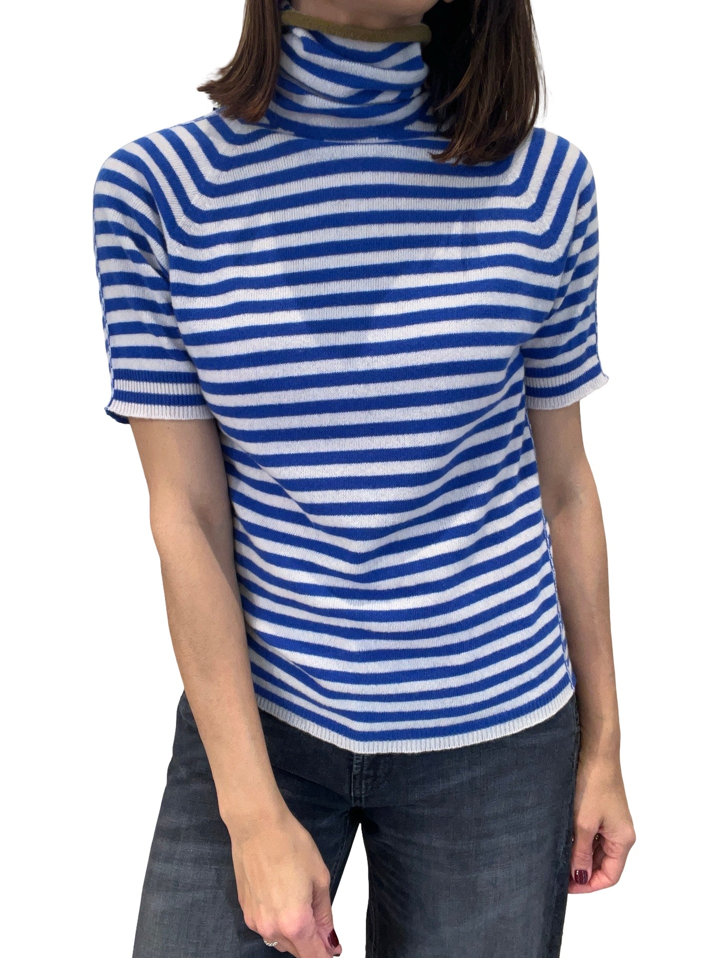 Striped Floor Jersey with Cisme Neck