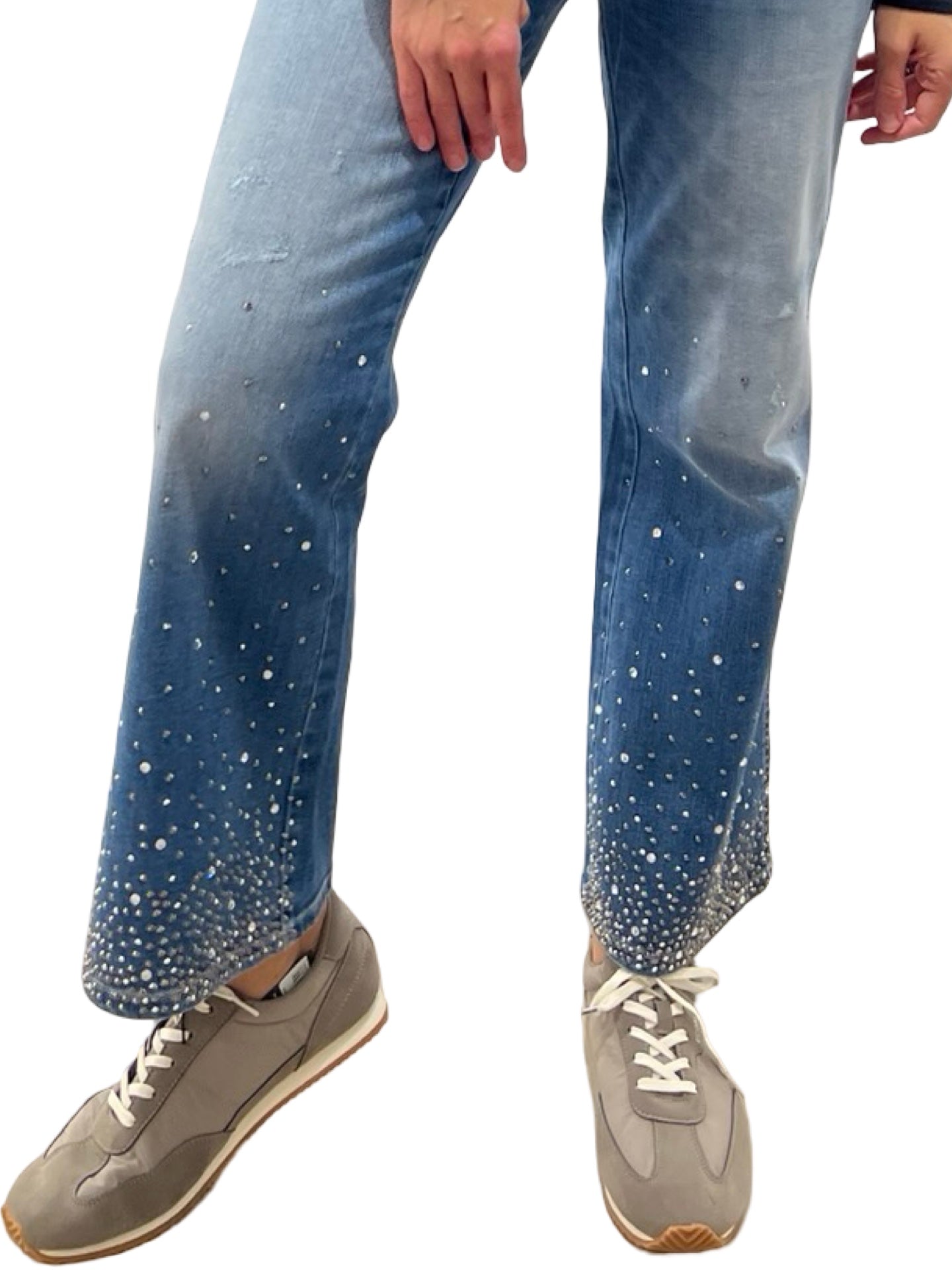 Jeans Cambio Francesca Azul Piedras