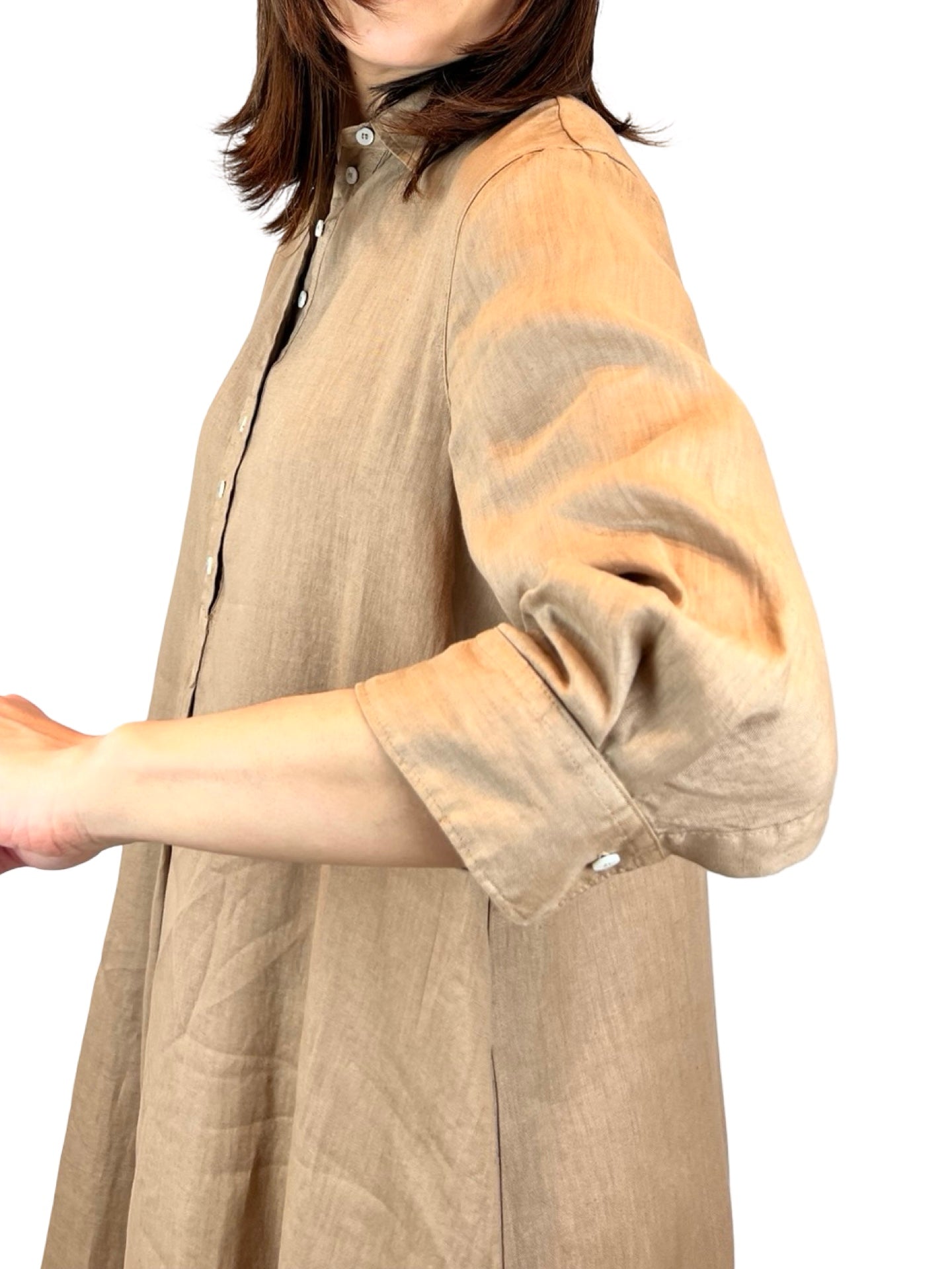 Vestido Rosso 35 Camisero Manga Francesa