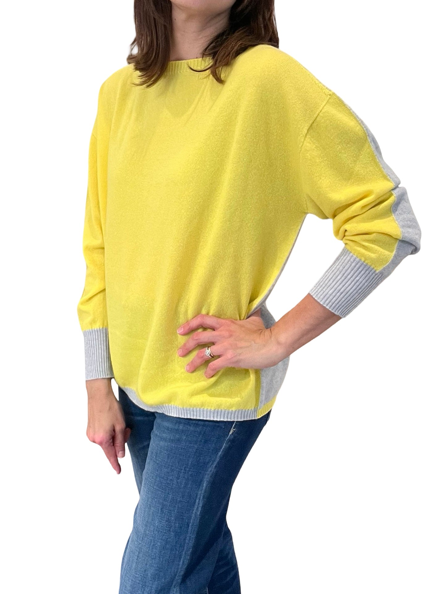 Jersey Rosso35 Bicolor Amarillo y Gris