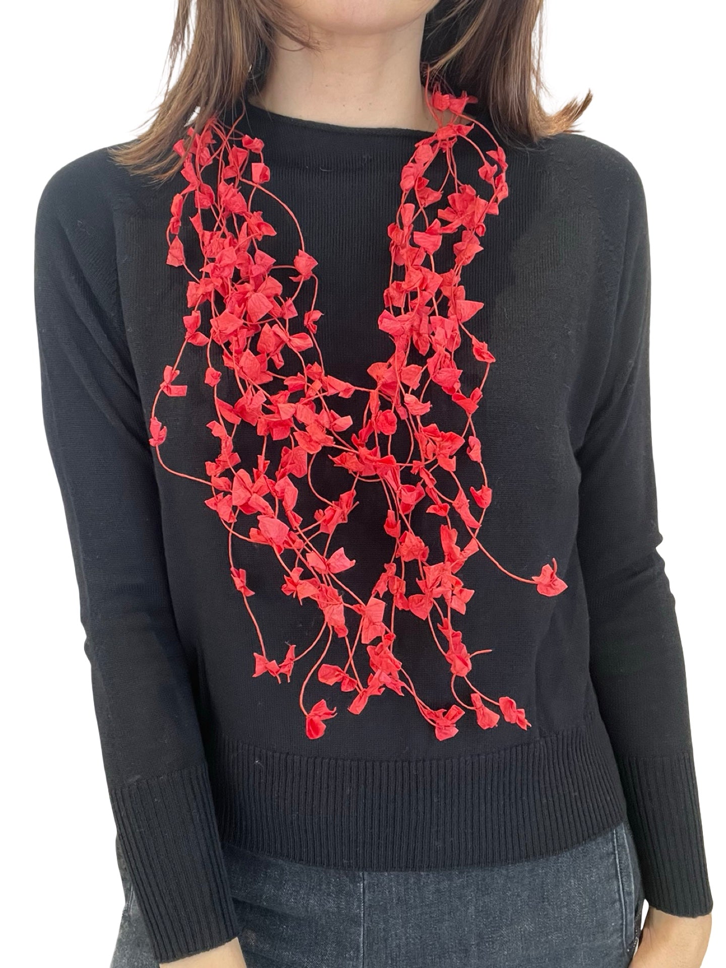 Collana lunga rossa Ana Hagopian Loop