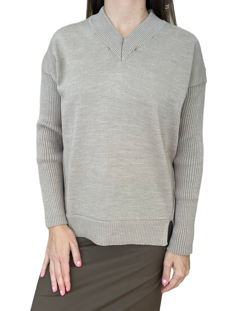 Byu Long V-Neck Sweater