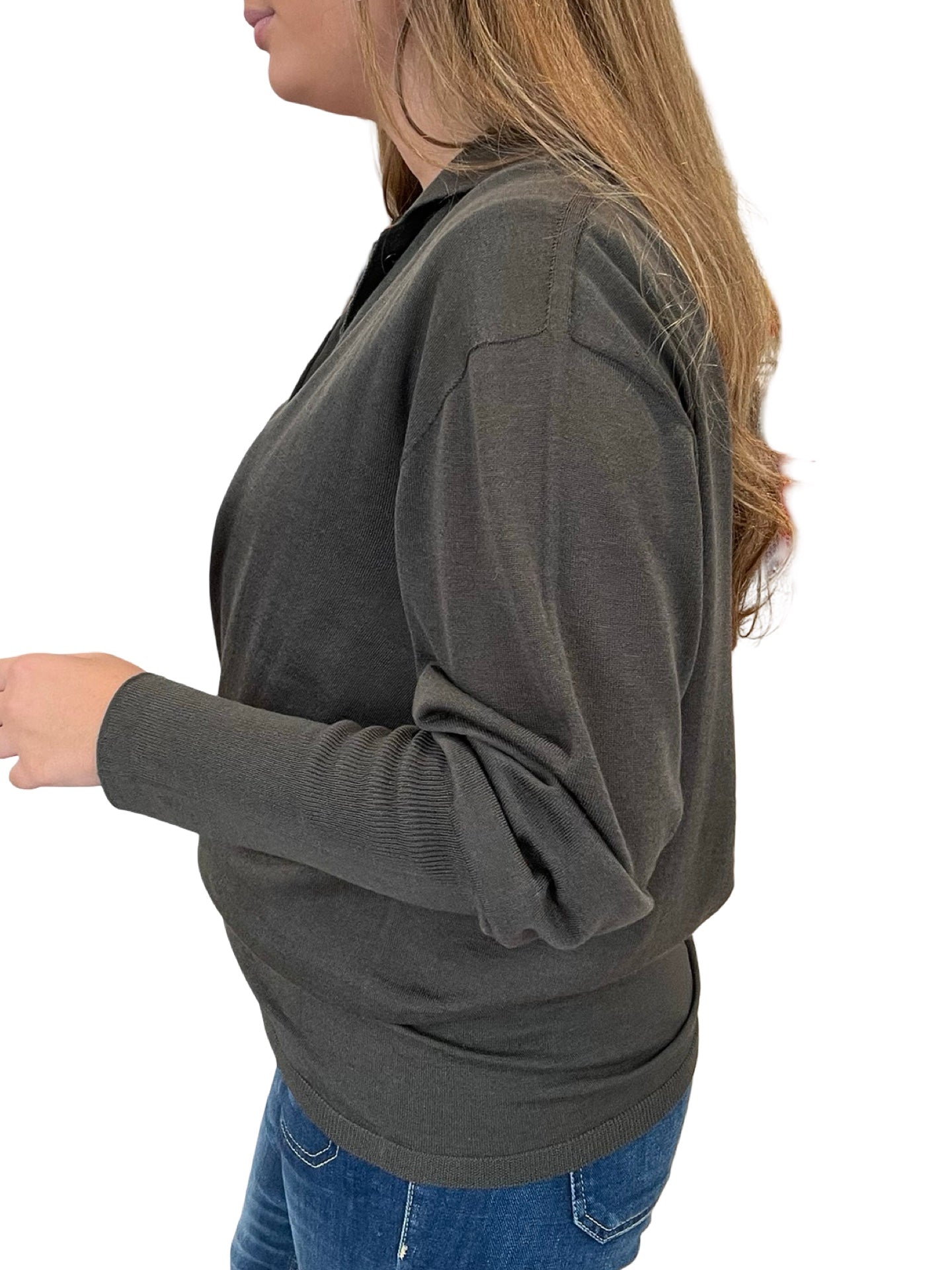 Maglione leggero con cuciture laterali