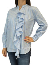 Diega Striped Ruffle Shirt