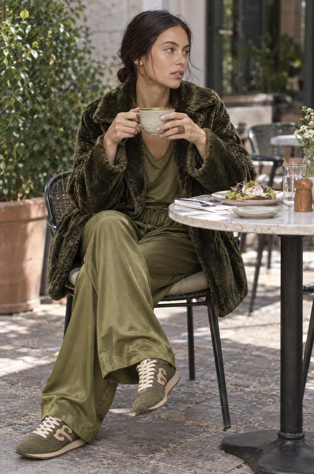 Chaqueta Agostoni Antonella Verde Caqui