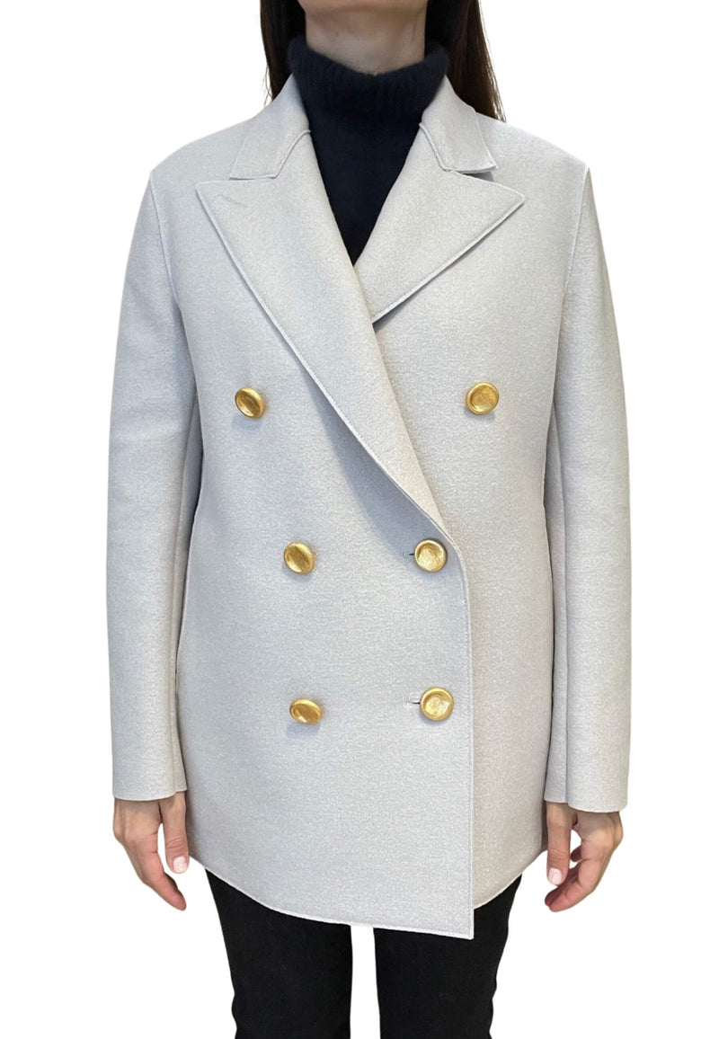 Harris Wharf London Jacket with Cream Gold Buttons