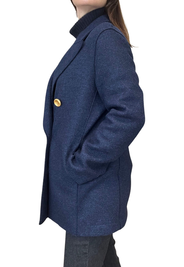 Harris Wharf London Jacket with Golden Buttons Navy