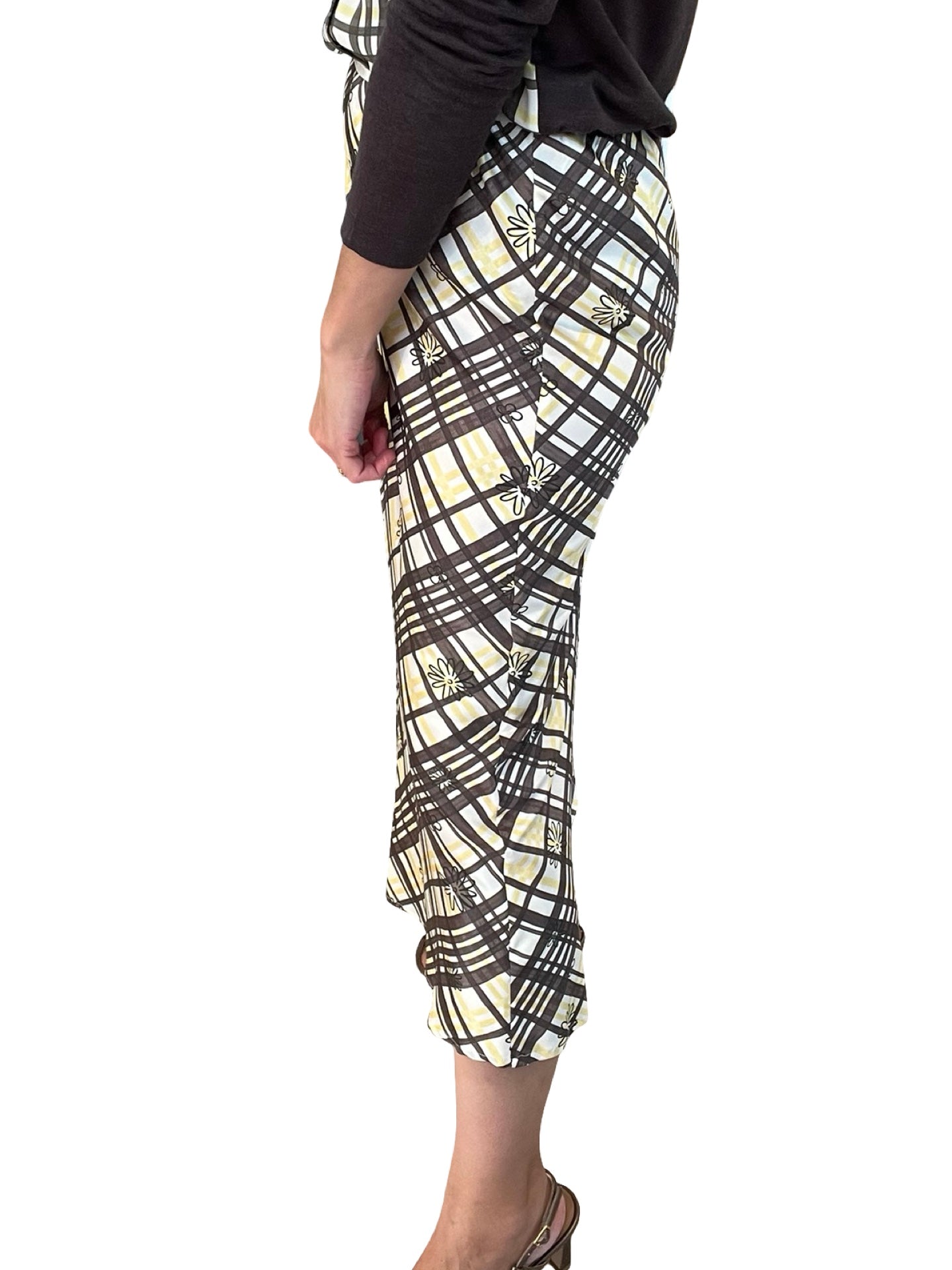 Gonna Whyci Milano a quadri e fiori