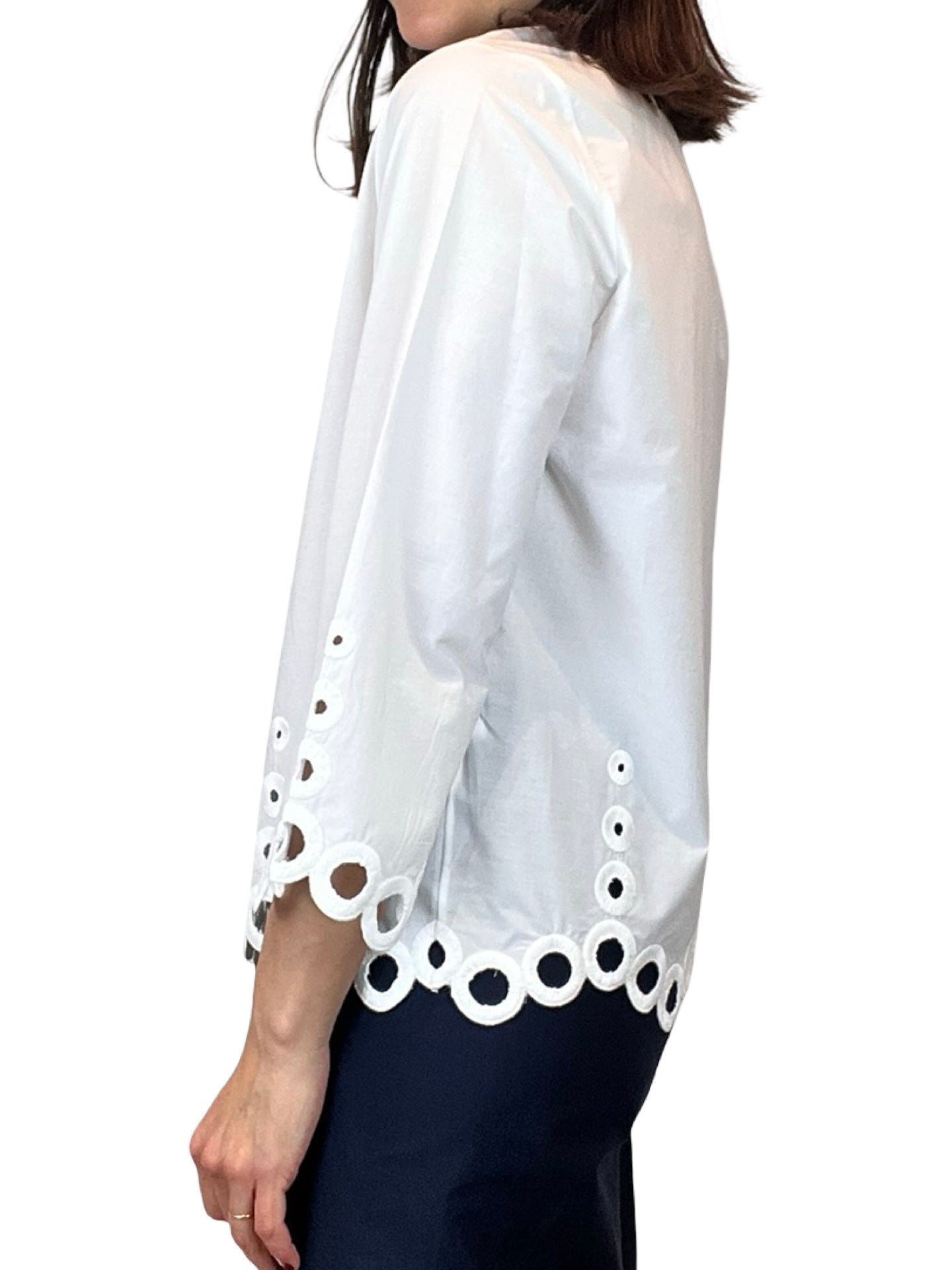 Whyci Milano Mao Openwork Blouse
