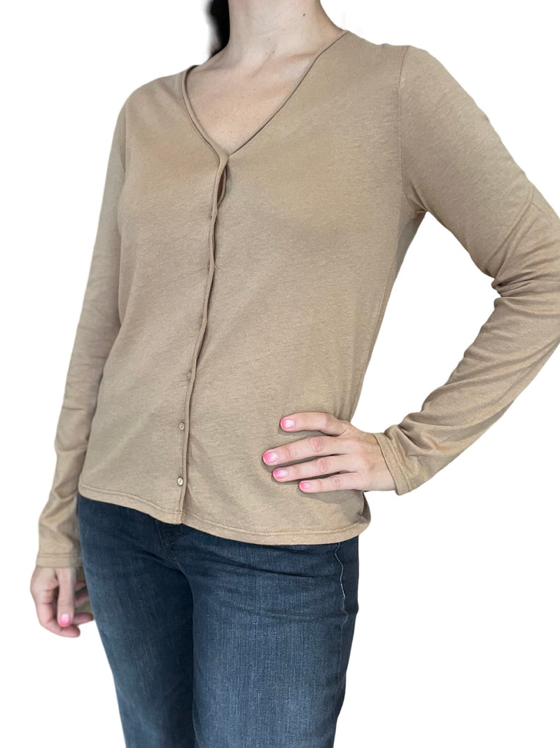 Majestic Cashmere Button T-shirt