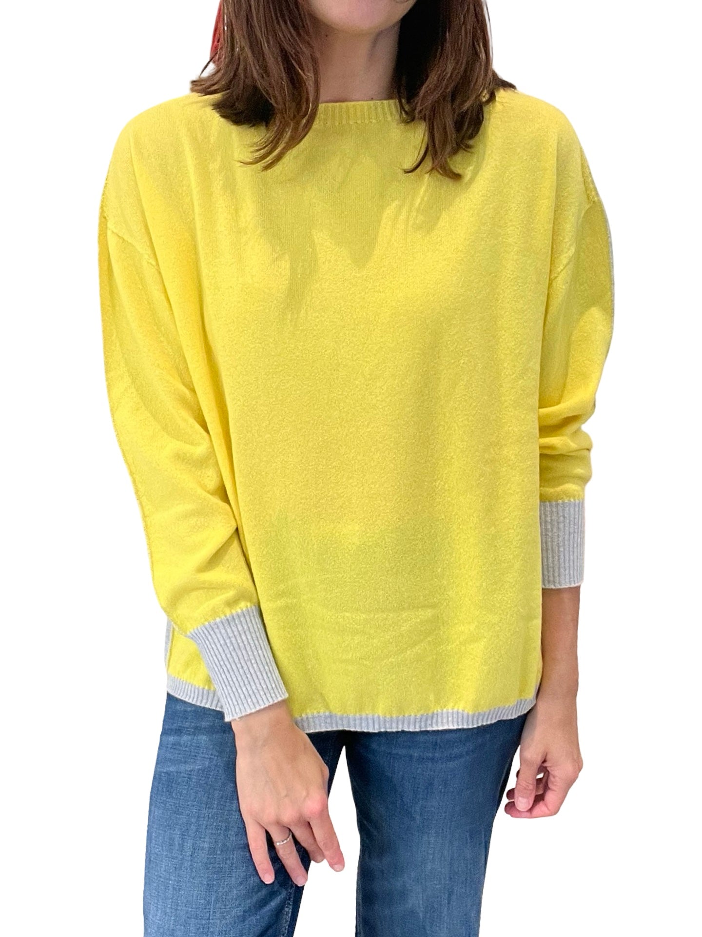 Jersey Rosso35 Bicolor Amarillo y Gris
