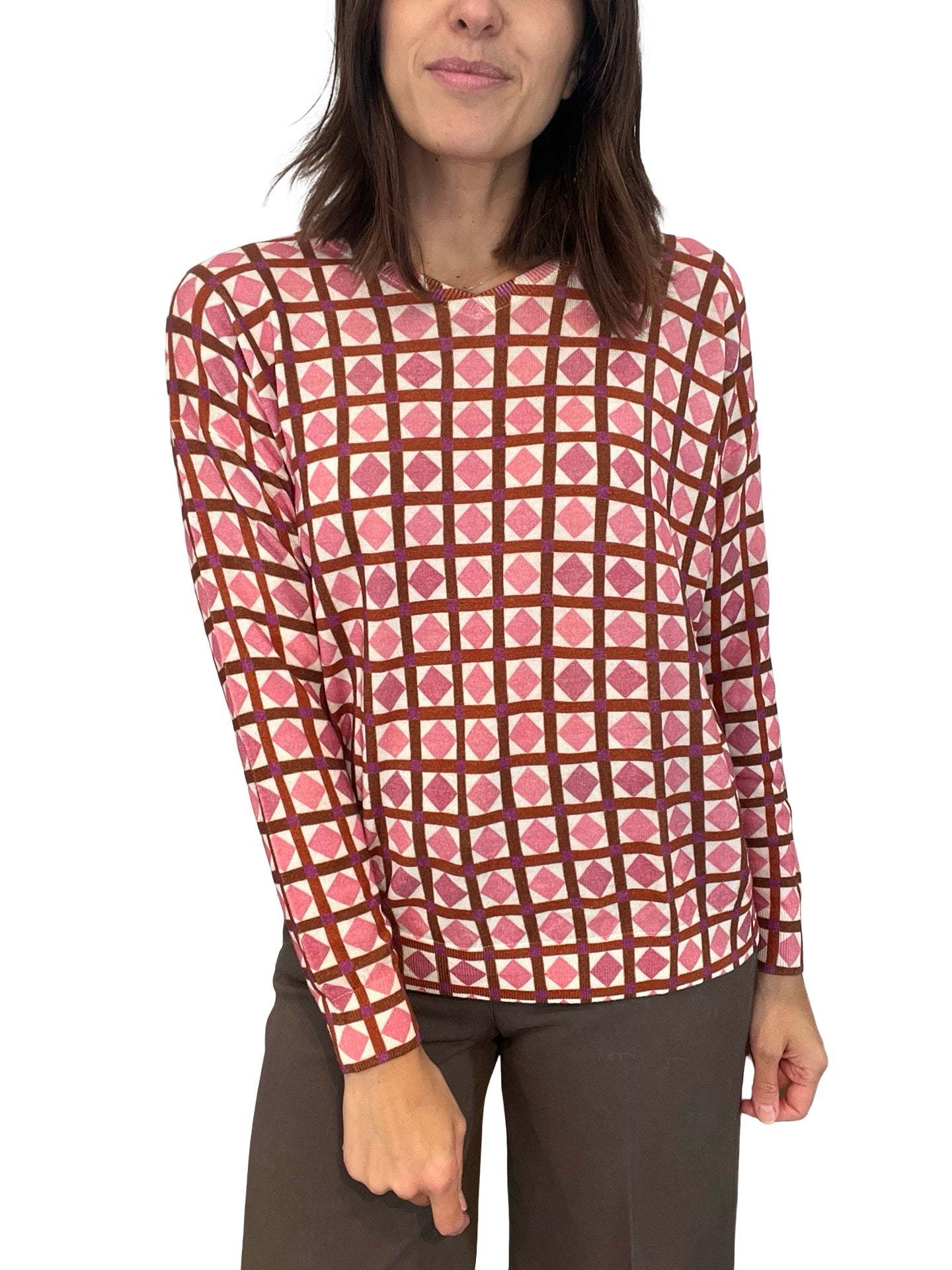 Jersey in Bed With You Cuello Picos Rombos