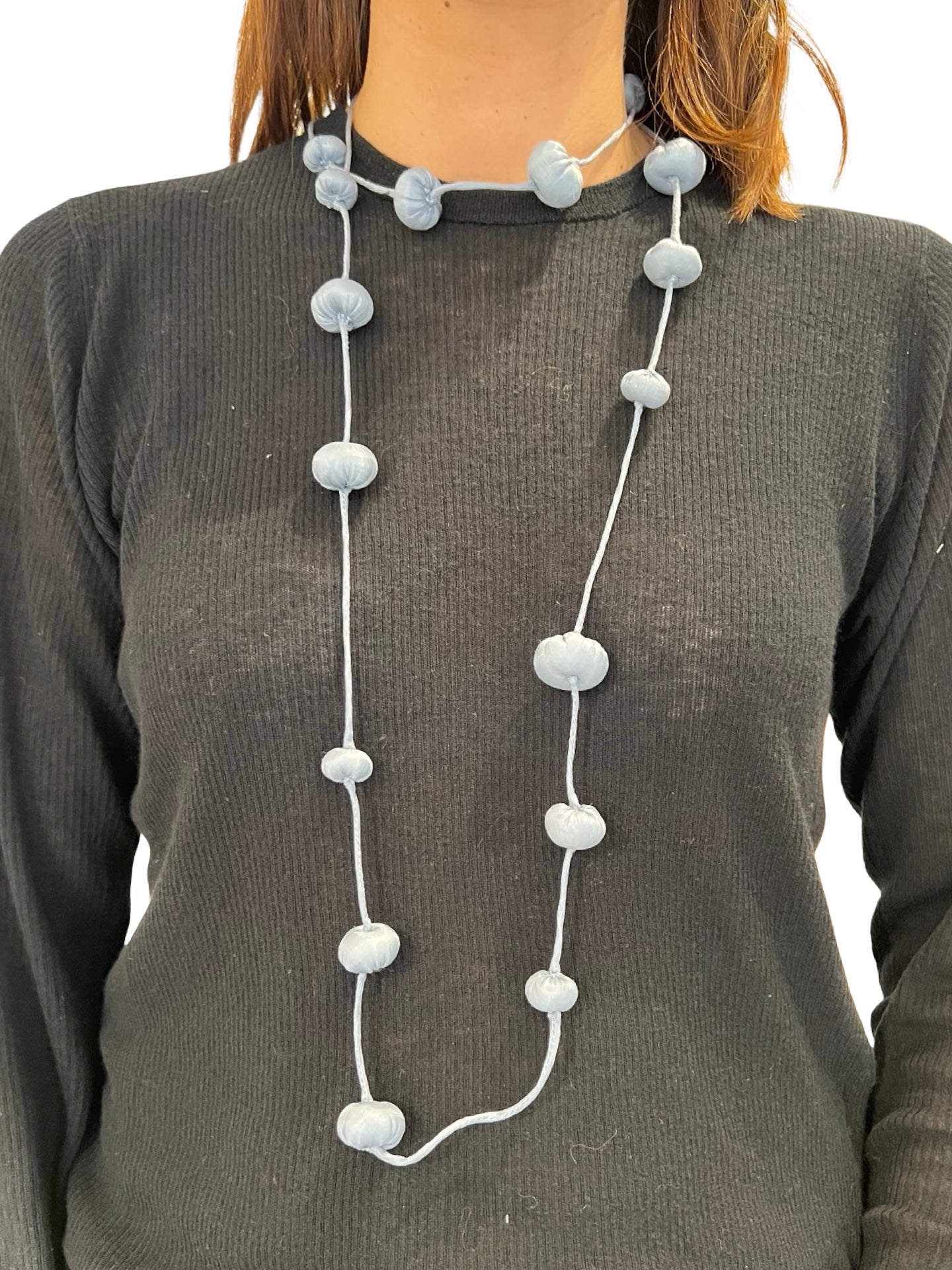 Collana Il Baco Da Seta Cielo del bozzolo delle palle di seta