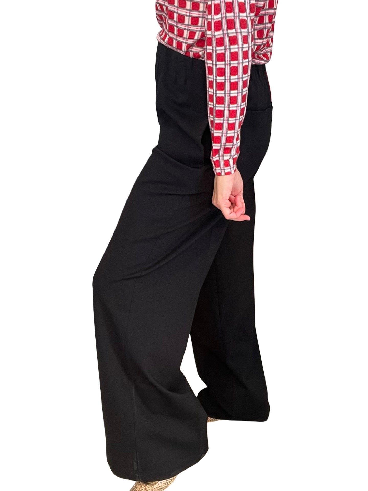 Pantalon Liviana Conti Ancho Bolsillos Detras