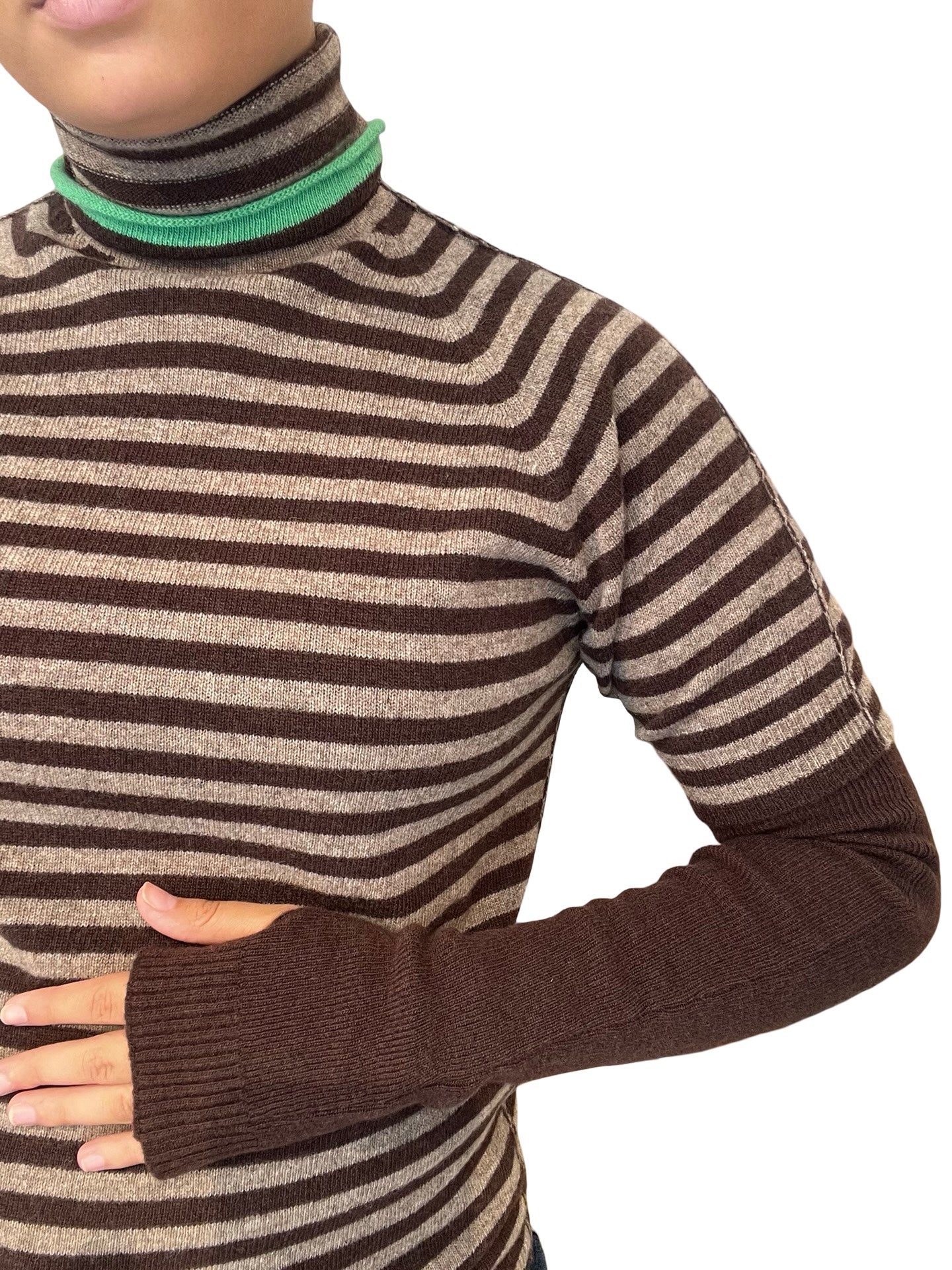 Striped Floor Jersey with Cisme Neck