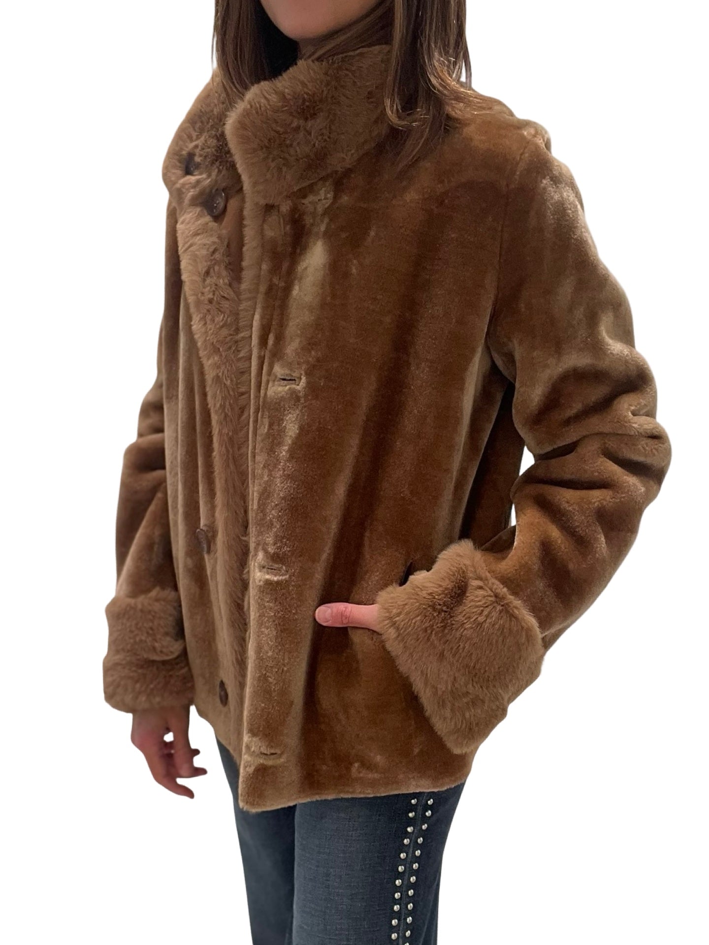 Chaqueta VLab Doble Face Camel