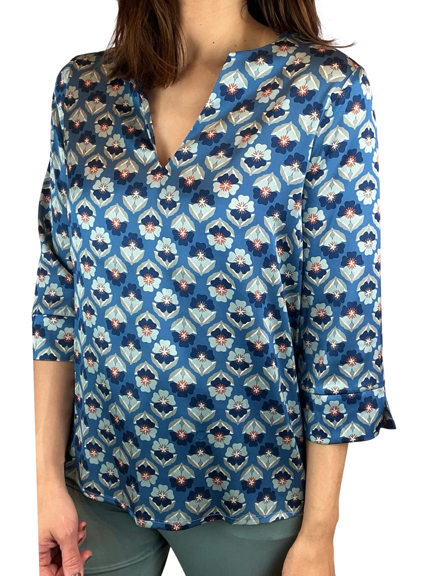 Blusa Monika Varga Margaritas Azul