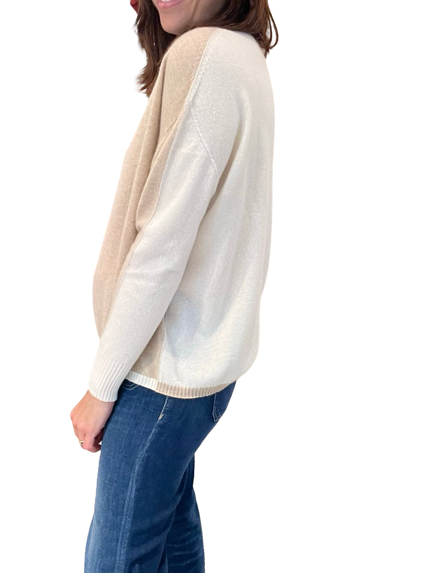 Jersey Rosso35 Bicolor Beige y Crudo