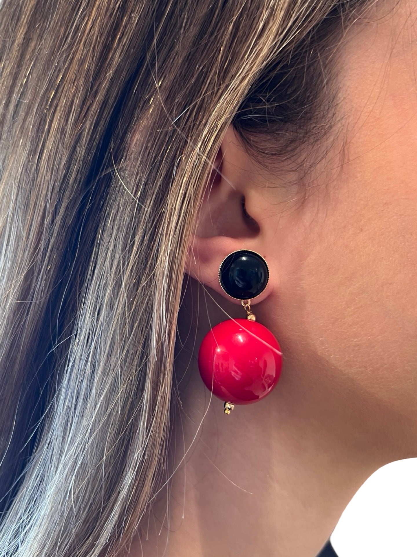 Pendientes Fabrizio Marcantelli Bola Roja