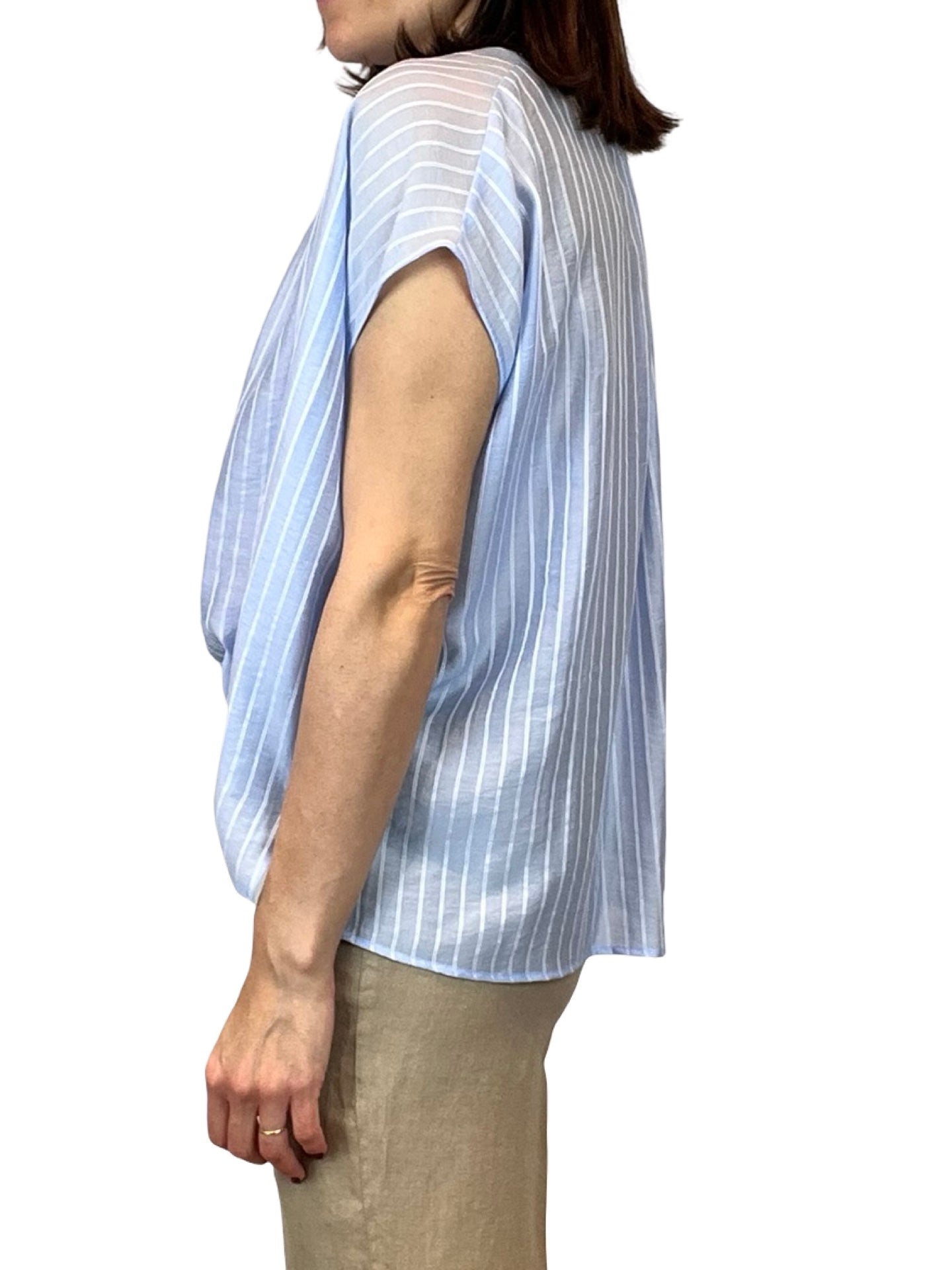 Adele Drop Sleeve Striped Shirt