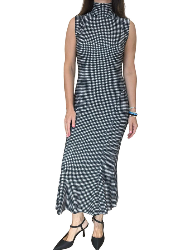 Norma Kamali Houndstooth Dress