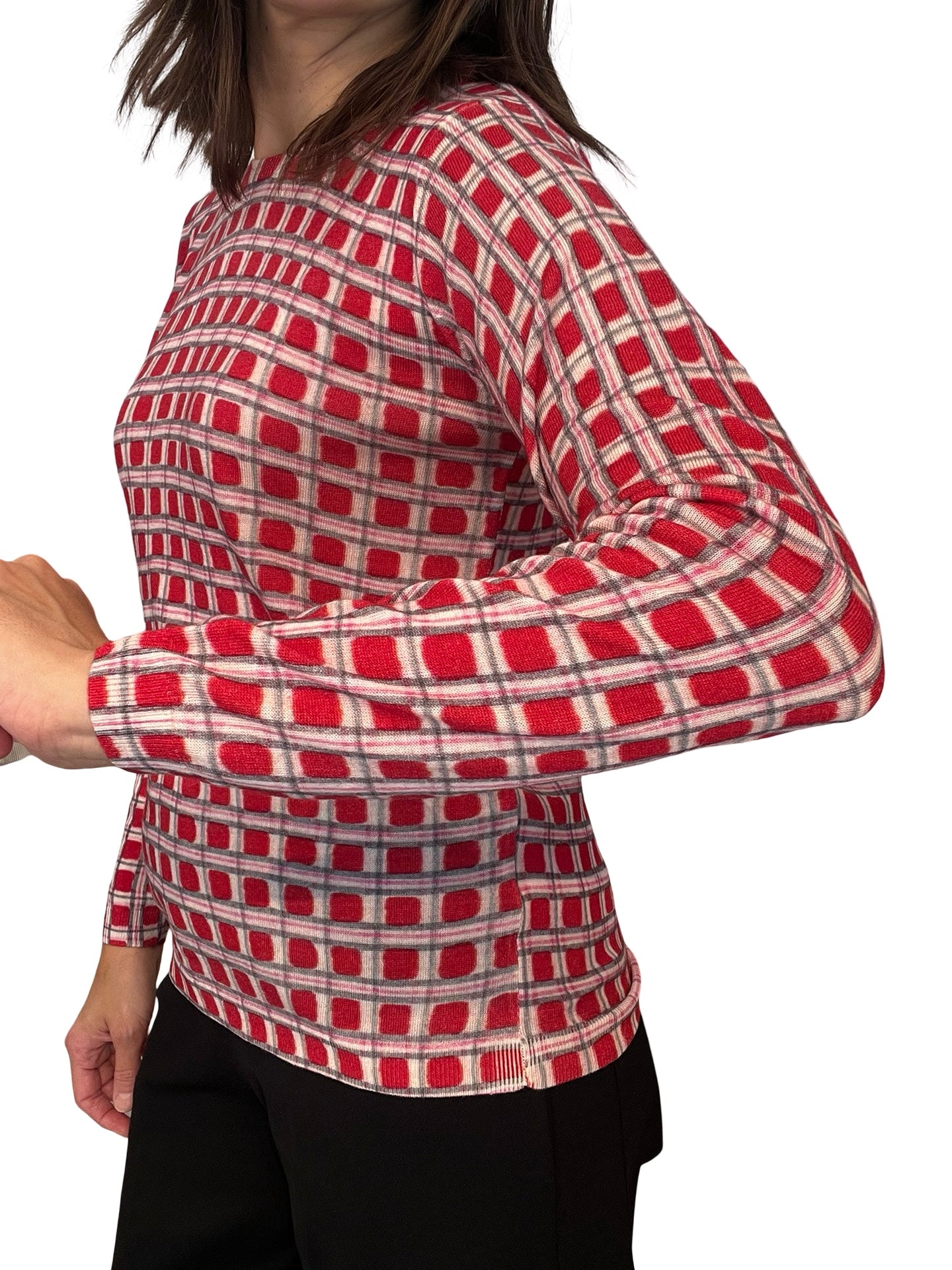 Au lit avec toi, pull à carreaux