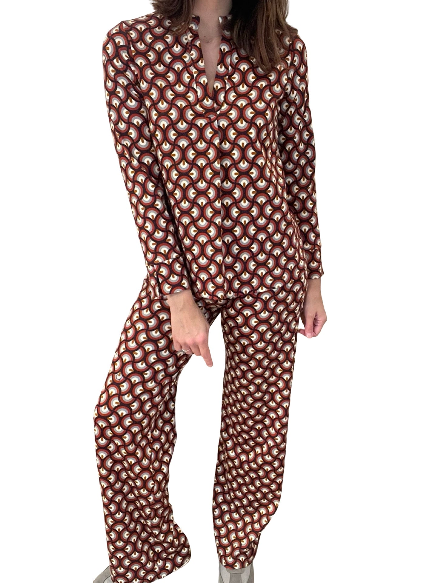 Monika Varga Geometric Knit Pants