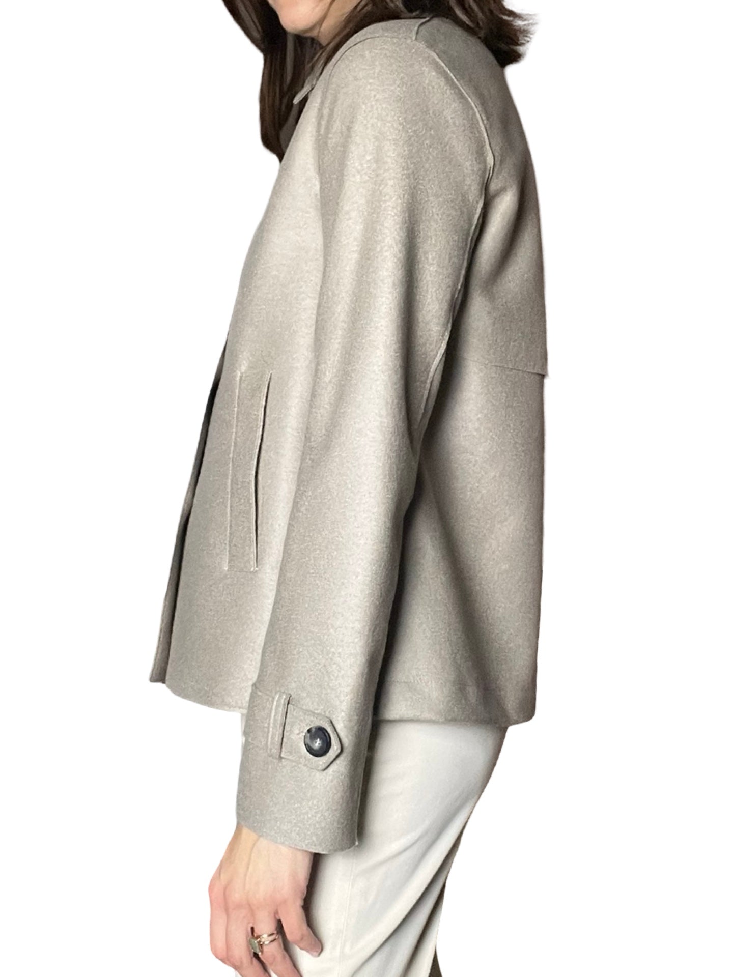 Harris Wharf London Trench Wool Vison Jacket