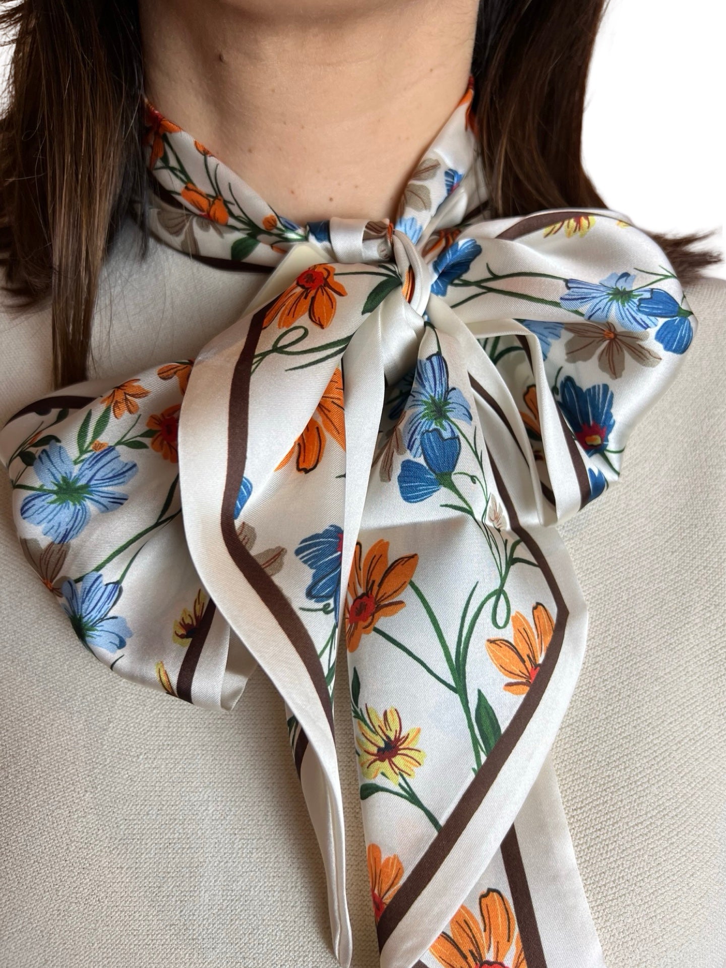 Twilly Il Baco Da Seta Flower Print