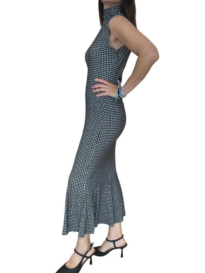 Norma Kamali Houndstooth Dress