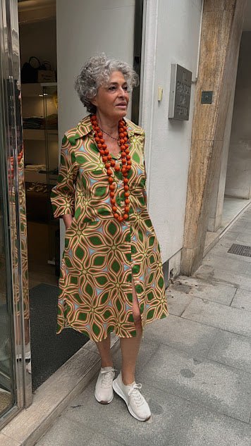 Collier il Baco Da Seta Boules de soie maxi orange