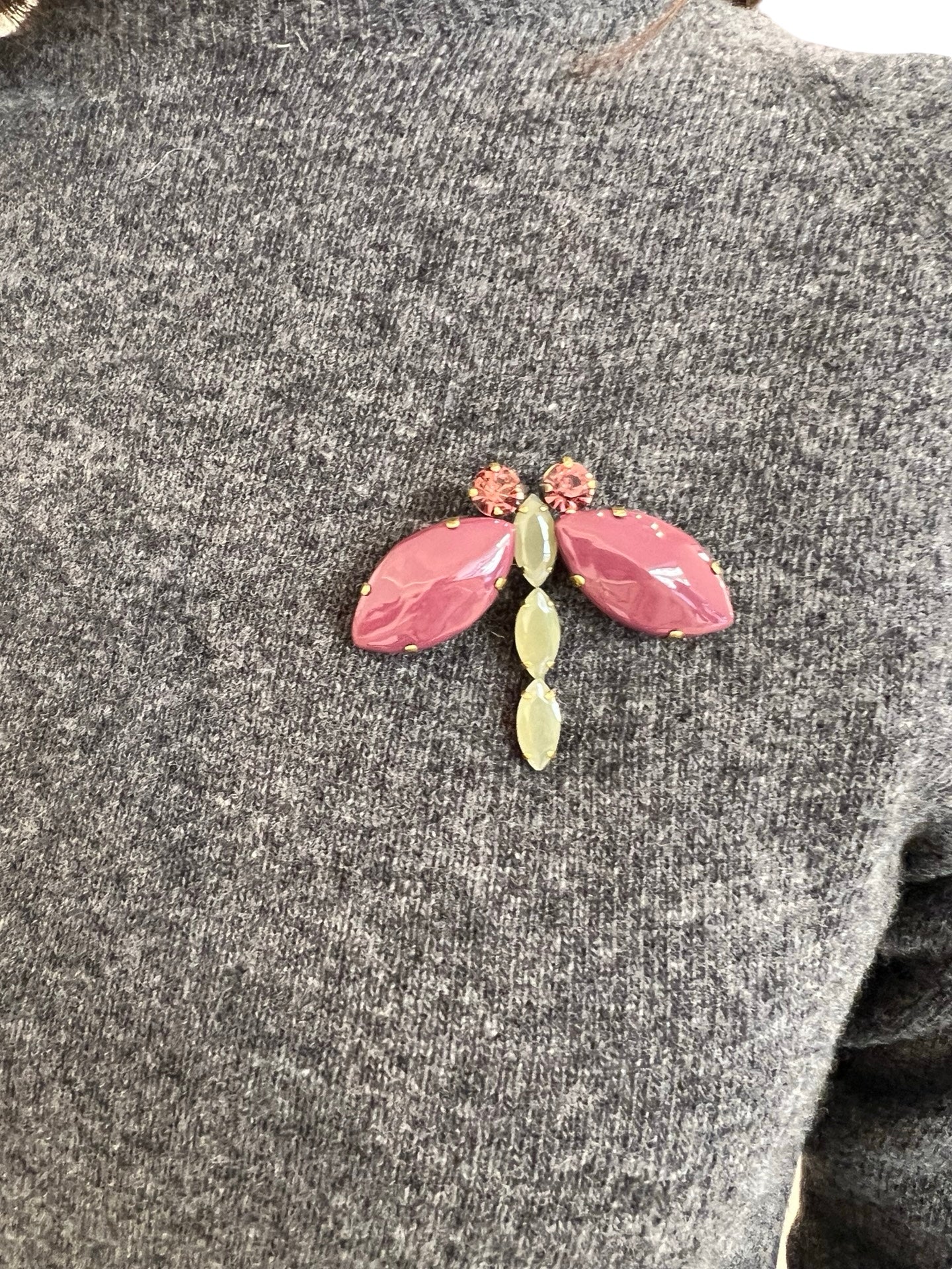 Broche Unique Libelula Morado