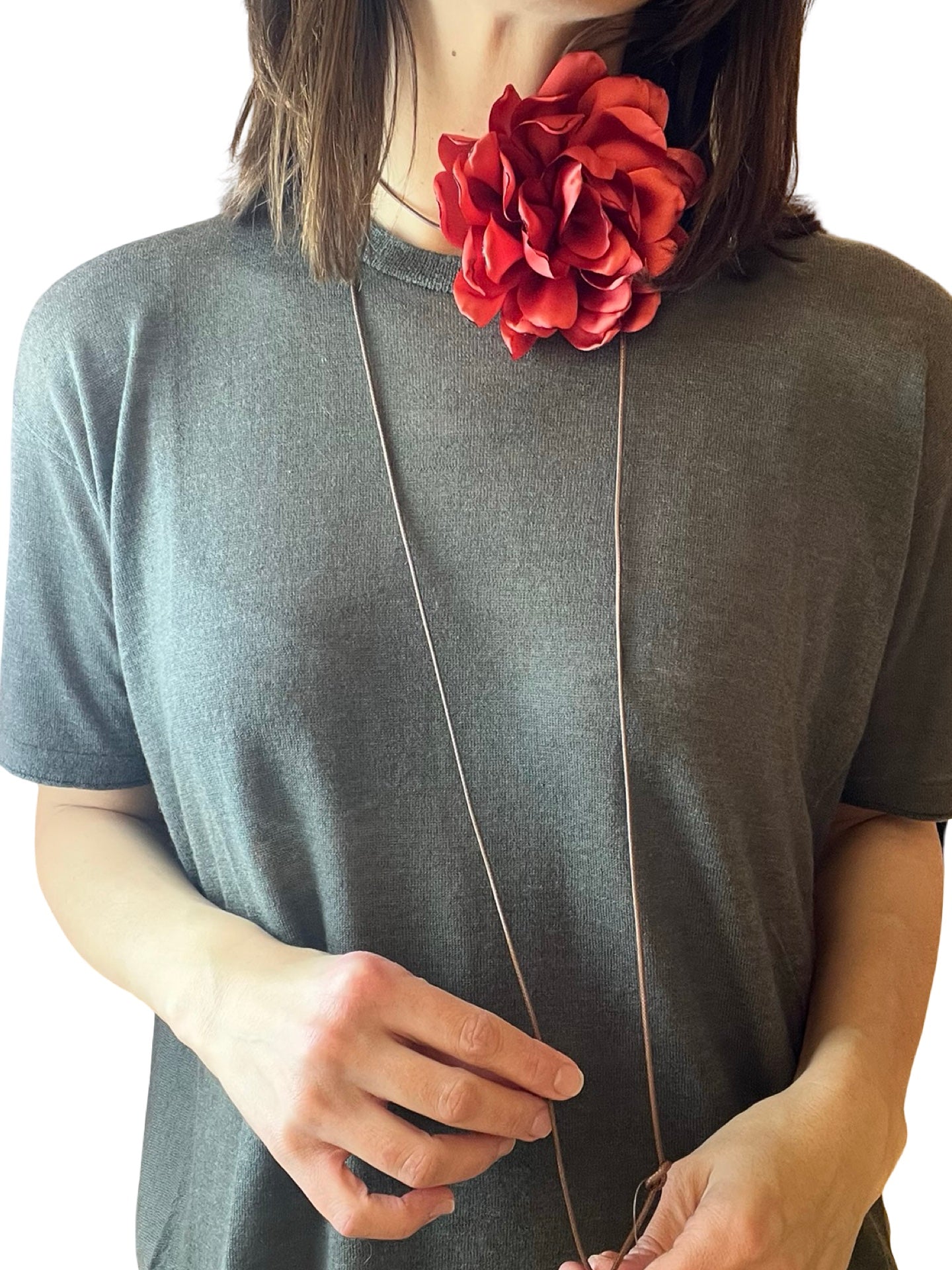 Girocollo Il Baco Da Seta Piastrella in tessuto floreale