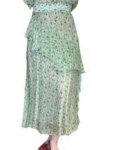 Byu Printed Silk Skirt