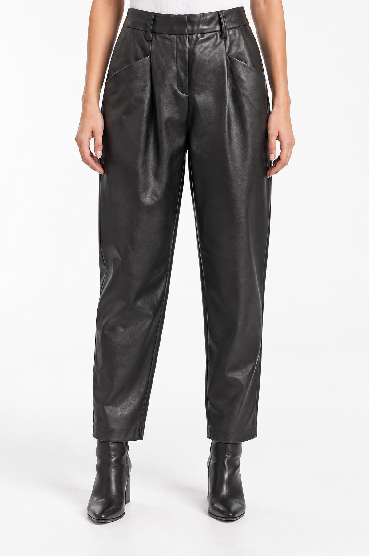 Orchid Leatherette Change Pants Chocolate Brown