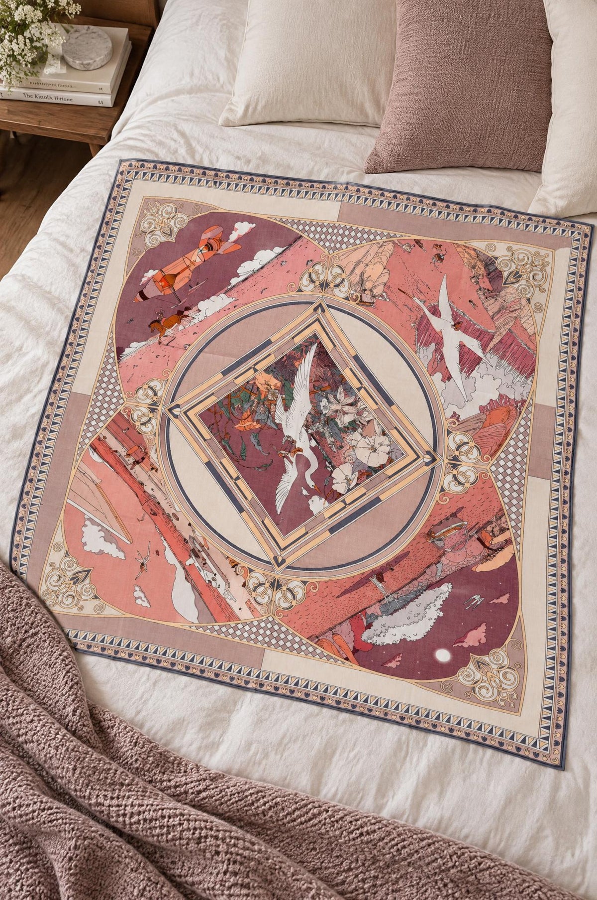 Maxi Pañuelo Maison Fanli Cisne Viaje