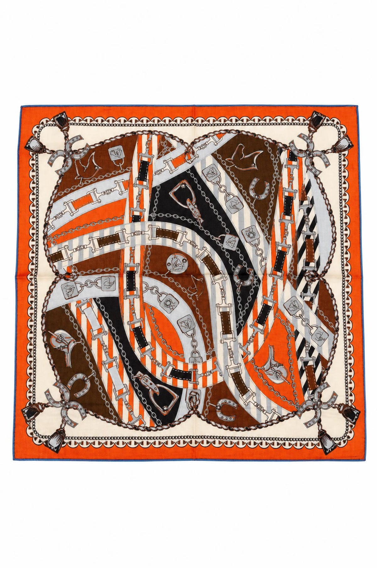 Pañuelo Maison Fanli Cadenas Naranja