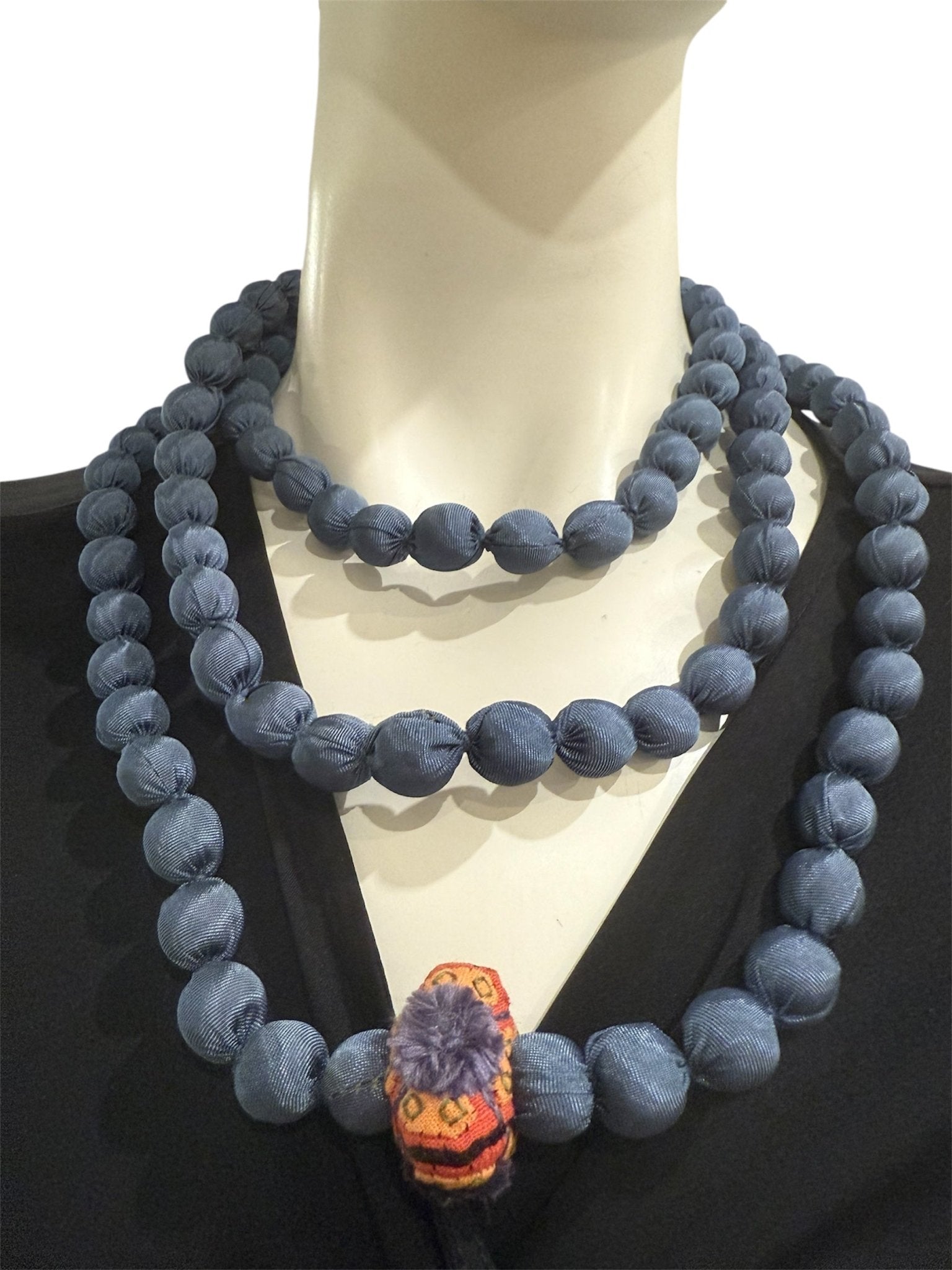 Collana Il Baco Da Seta Piccole palle NHDI Almohadon Denim